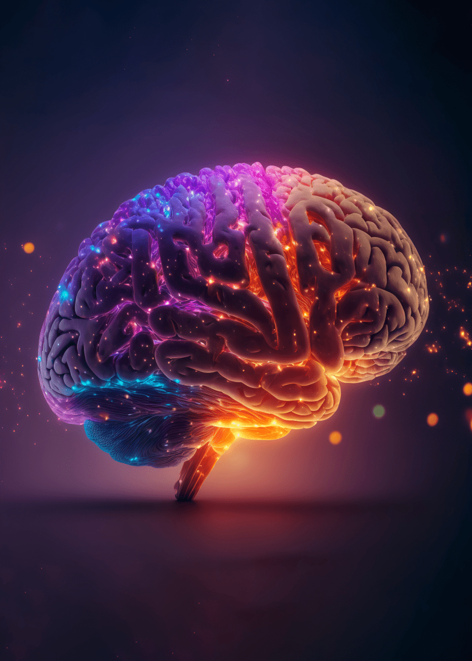 Une représentation abstraite d'un cerveau humain